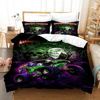 3D Print Anime Monster Jam Bedding Set Single Twin Full Queen King Size Monster Jam F1 Bed Set Teenager Bedroom Duvet cover Sets 70x133cm 2pcs