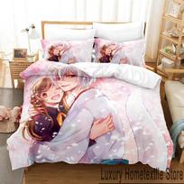 3D spausdinimas Kamisama Kiss Tomoe Anime patalynės komplektas berniukams, mergaitėms, dvyniai, karalienės, antklodės užvalkalas, pagalvės užvalkalas. 70x133cm 2pcs gray