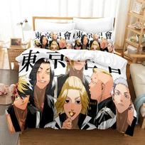 Anime Tokyo Avengers patalynės komplektas Žaidimas 3D spausdinimas Patalynė Antklodė Minkštas Antklodės Užvalkalų Rinkiniai Namų Tekstilė Karalienės King Size Girl Vaikams 70x133cm 2pcs