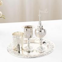 Wine Jug and Cup Set Decanter Glasses Alloy Liquor Accessories Drinkware Glass for white