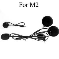 For Maxto M2 M3 M3S M2C Accessories Headphone Microphone 2 In1 Earphone Suit for Motorcycle Full/Face Helmet Intercom black