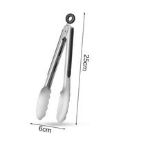 Virtuvės būtiniausi nerūdijančio plieno maisto žnyplės 9 ir 12 colių 9 inches gray