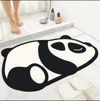 Tualeto minkštas diatomito purvo sugeriantis neslystantis kilimėlis, animacinis namų tualeto durų vonios kambario greitai džiūstantis kilimėlis 40 * 60 cm white