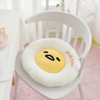 Patogi Gudetama sėdėjimo pagalvė japoniško stiliaus animacinė Gudetama sėdynės pagalvė kėdės atlošo pagalvė sofos lovos dekoratyvinė pagalvėlė 40cm beige