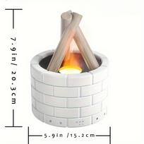 Bonfire Diffuser - 2-in-1 Mist Fragrance & Humidifier With Remote Control - Essential Oil Diffuser for Home & Office - Perfect Gift for Relaxation balta