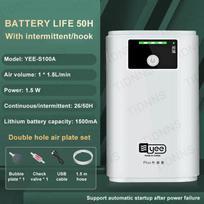Aquarium Fish Tank Oxygen Pump Charging Dual-Purpose Air Pump Usb Lithium Battery Household Portable Fishing Mute 6000mA Outdoor
