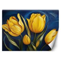 Wallpaper Tulips nature flowers 100x70 geltona