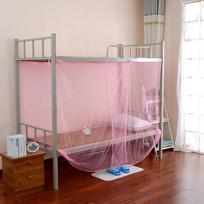 Student Dormitory Bunk Bed Mosquito Net with Dustproof Zipper, Single/Double Size Classic Pink. Enlarged 1.2m bed (3.6ft x 6ft) gray