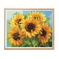 1set, New 5d Diamond Painting Full Diamond Diy Painting Core, Sunflower, Daisy,golden Retriever, Tiger, City A yellow