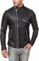 Men's BLACK Leather Warm 100% Pure Soft Trendy Motorcycle Biker Jacket Fashion S juoda