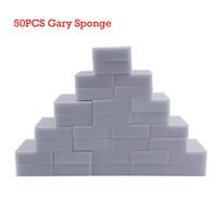 50/100PCS Magic Sponge Eraser Gray Melamine Sponge for Kitchen Bathroom Clean Dishwashing Sponge Household Cleaning Tool gray