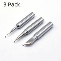 936 Soldering Iron Tips: Pure Copper Tips in 3, 5, 10, and 12-Pack Sets – Export Grade B. 3-pack, I+B+K