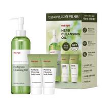 Manyo Factory Herb Green valomasis aliejus 200ml+ Švelniai rūgščios sodos putos (20ml+20ml) beige