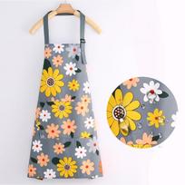 Flower Pattern Fashion Waterproof Apron Kitchen Aprons For Women Men Cooking Female Adult Oil Proof Apron ARI