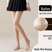 Velvet Autumn/Winter Double-Layer Removable Button Nude-Effect Stockings 24 New Replaceable 130g Spring and Autumn style velvet-free