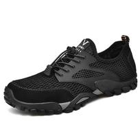 Wading Shoes Mesh Beach Shoes Upstream Shoes Quick Drying Water Playing Shoes Breathable Outdoor Climbing Hiking Shoes For Mens 38 juoda