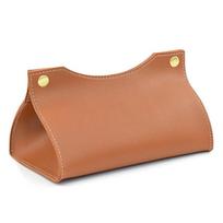 Soft Pu Leather Tissue Box Multi-Color Napkin Storage Bag Dustproof Kitchen Living Room Paper Organizers ruda