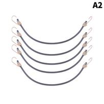 Bungee Cord Luggage Straps Rope Hooks Stretch Tie Tent Outdoor Accessories 5pcs