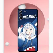 Gawr Gura Hololive Girl Cover For Samsung Galaxy S23 S24 Ultra S8 S9 S10 S22 Plus Note 10 20 Ultra S20 S21 FE Case Galaxy S21 Plus