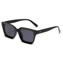 Men Full Rim Square Sunglasses PC Frame Fashion Retro Fishing,Glasses for Commuting, Travel & Outdoor Sports juoda pilka spalva