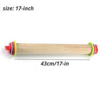 Reguliuojamas medinis kočėlas su nuimamais žiedais, 17 colių, „Leeseph“ 43cm beige