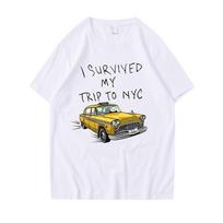 Tom Holland To paties stiliaus marškinėliai Išgyvenau savo kelionę į NYC Spausdinti marškinėliai Vasaros laisvalaikio gatvės apranga Vyrai Moteriški Unisex mados marškinėliai Top 4XL balta
