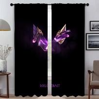 Blackout Curtain for Room 2 Panel Valorant Curtains Child Room Partition Tulle for Bedroom Home Interior Curtains Living Kitchen W50xH70cmx2pcs-CL