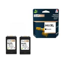 Cartouches d'encre reconditionnées - HP - 302XL - Noir - Pack de 2 - 20 ml de capacité