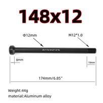 Thru Axle Lever 32g/44g Aluminum Alloy Bicycle Black 1* 142x12mm black