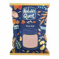 Nature's Quest Himalajų rožinė druska - 900 g | Sendha Namak | Rožinės druskos milteliai | Indhu Uppu | Lahori Namak |- Sveikas maisto gaminimas namuose beige