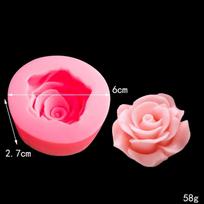 3pcs 3D Flower Shape Cake Fondant Silicone Mold Flower Candle Mold Cupcake Jelly Candy Chocolate Decoration Baking Tool Mould