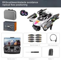 2025 m. naujas V188PRO RC Mini Drone 8K Photography HD ESC dvigubos kameros optinio srauto padėties nustatymo kliūčių išvengimas WIFI FPV bešepetėlis keturkopterio žaislas 6K 1B balta