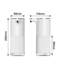 Automatinis muilo dozatorius vonios kambario aksesuarams Automatinis skysto muilo dozatorius 360 ml C tipo, baltas, 4 lygių putų muilo dozatorius 1pcs Liquid Mode balta