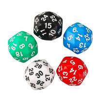 5Pcs/set Acrylic Polyhedral Dices Colorful Digital Mixed Colors Number Dices for Kids Educational Toys DIY Board Games blue