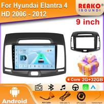 4G Carplay 2din Android Car Radio Multimedia Video Player for Hyundai Elantra 4 HD 2006 - 2012  Navigation GPS Stereo HeadUnit BT 4 core 2GB+32GB carplay