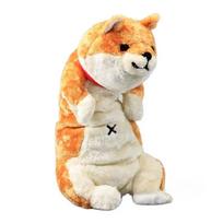 Super Fluffy Lovely 76cm Corgi Dog Plush Cushion Pillow Stuffed Animals Toys Girl-friend Birthday Party Gift beige