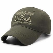 Spring Flat Cap Men's Cap Spring Autumn Camouflage Hat armijos žalia spalva