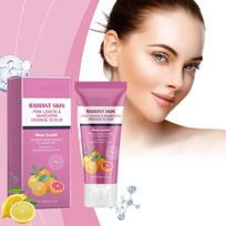 Brightening Facial Scrub Gentle Cleansing Exfoliating Dead Skin Brightening Soft Cleansing Scrub One Size pink
