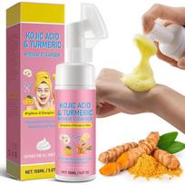 Kojic Facial Cleanser Exfoliating Cleansing Fight Acne Balance Skin Oil And Water Lighten Blemishes Brightens Skin Tone One Size brown