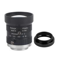 5MP 5mm Focal-Length CCTV HD Manual Lens 2/3 C Mount for Surveillance Security Camera black