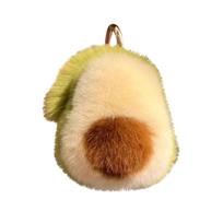 Imitation Mink  Car Keychain Pendant  Internet  Cute Plush Doll School Bag Pendant One Size