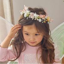 Mini Receptas Fėjos Tinkerbel Diadema Galvos juosta – Gėlių Karūnos Plaukų Aksesuaras Mergaitėms brown