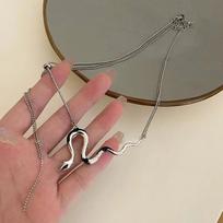 Women Neck Chain Snake Choker Necklaces Neck Chain Double Layer Pendant Jewelry For Girls 1Pc