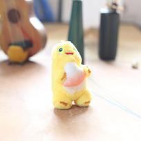 Mielas mažas dinozauras lėlės pakabukas pliušinis žaislas lėlė mini kuprinytės kabantis papuošalas raktų pakabukas lėlė 13cm (regular version)