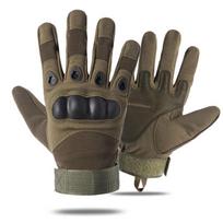 Outdoor Tactical Gloves Breathable Anti Slip Gloves Shock Absorbing Full Finger Cycling Gloves M žalia