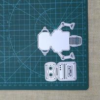 Metal Cutting Dies Cut Die Robot Frame Decoration Scrapbooking Paper Knife Mould Blade Punch Stencil sidabras