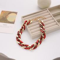 Acrylic Chain Necklace Colorful Choker Women Vintage Jewelry Accessory