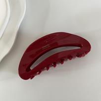 Red Series Large Acetate Shark Hairpin for Women - High-End Back-of-Head Accessory