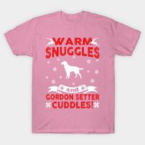 T Shirt Women Gordon Setter Ugly Christmas Sweater Harajuku Print Kawaii Tshirt Summer Short Sleeve Female T-Shirt Top Tee S rožinė
