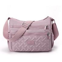 Pečių crossbody krepšys, atsparus vandeniui, vienspalvis, juodas, rožinis, kasdienis paštininko krepšys black